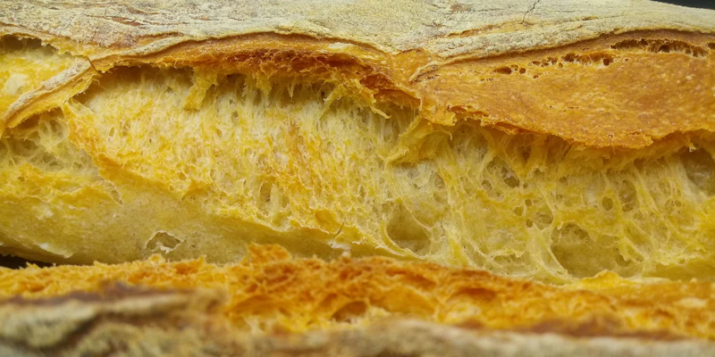 Golden butter croissant with flaky layers